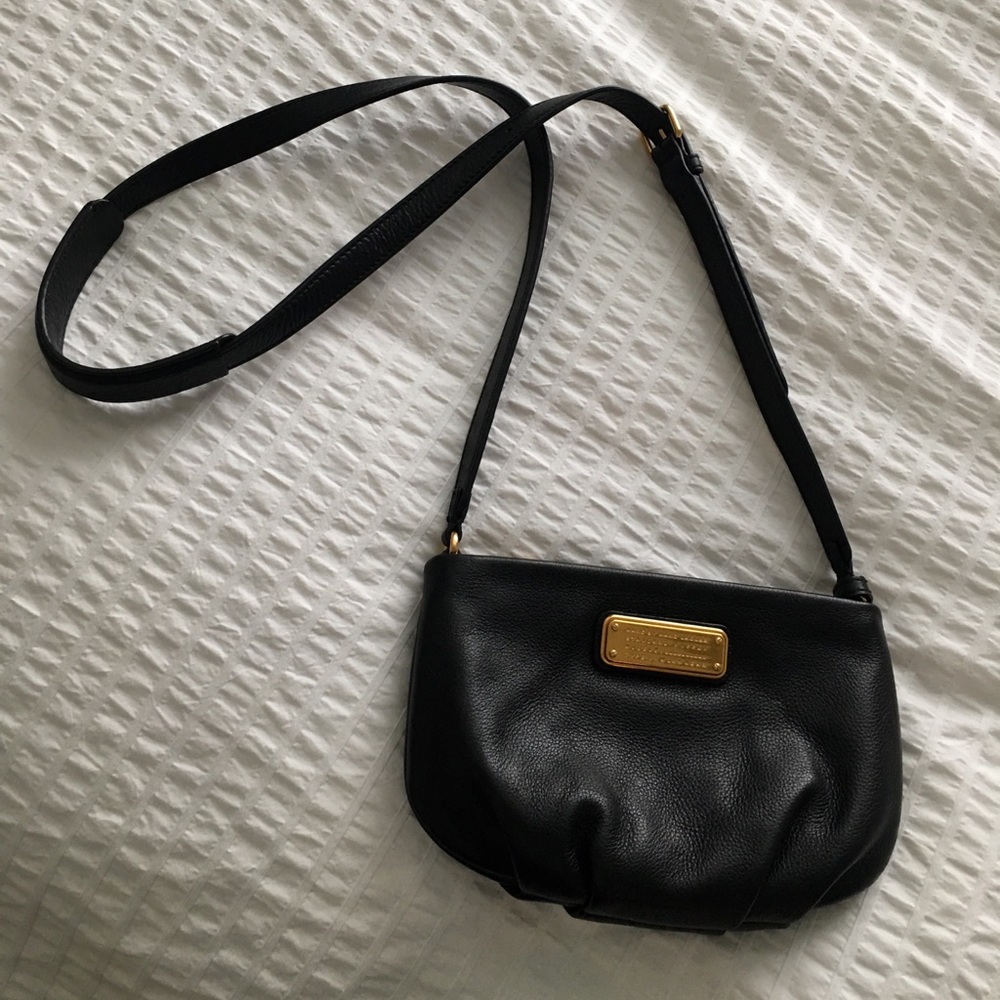Marc by Marc Jacobs black leather crossbody bag